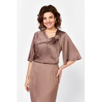 Платье Mira Fashion 5610 бежевый