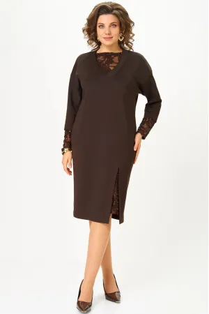 Платье Кокетка И К 1337 коричневый