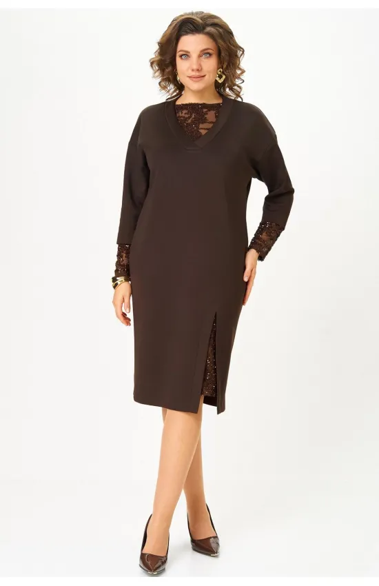 Платье Кокетка И К 1337 коричневый