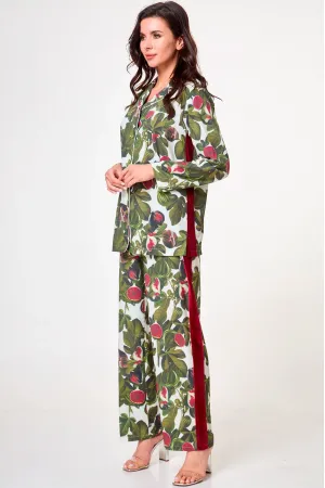 Пижама Anelli 1251 зеленый (листья)