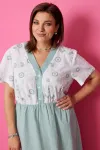 Платье Begimoda 1055 шалфей