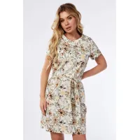 Платье Lady Style Classic 1819/2 Бежевый с оливковым