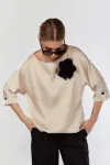 Блузка Talia Fashion 434 светло-бежевый