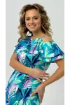 Платье Condra Deluxe 2414 бирюзовый-мятный Платье Condra Deluxe 2414 бирюзовый-мятный