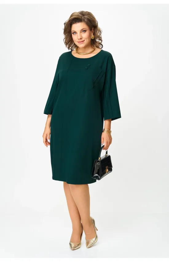 Платье Карина Делюкс М-1377 изумрудный
