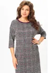 Платье Michel Chic 2191 бордо+серый+клетка