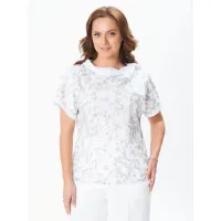 Блузка Condra Deluxe 16241 белый серебристый