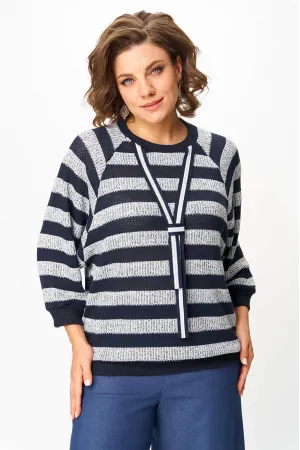 Кофта Michel Chic 782-1 синий, полоска