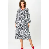Платье Via-Mod 649 черно-белый