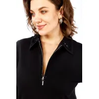 Платье Ольга Стиль С971 черный-паетки