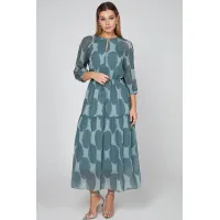 Платье Bazalini 5016 оттенки зеленого