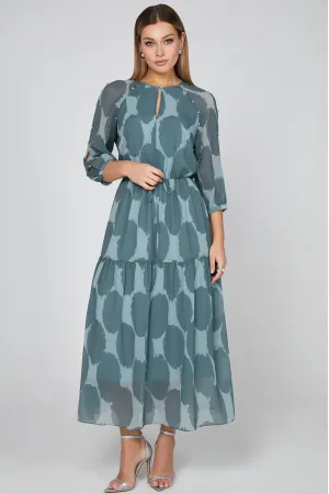 Платье Bazalini 5016 оттенки зеленого