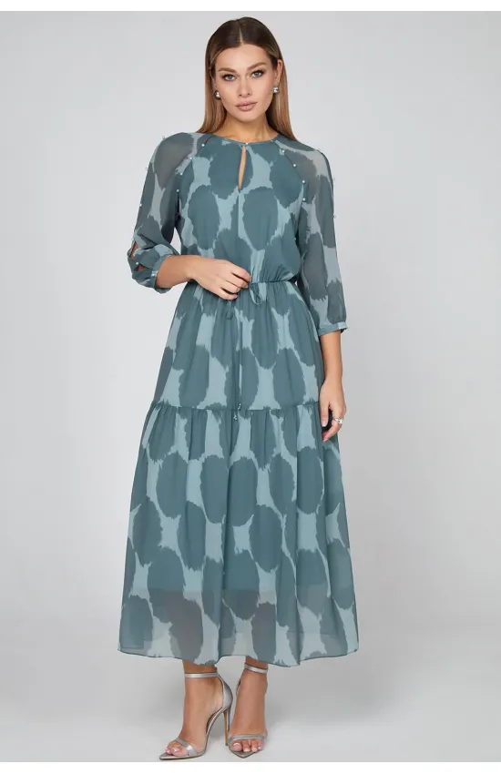 Платье Bazalini 5016 оттенки зеленого