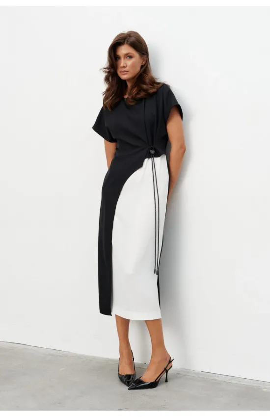 Платье Kavari 1134 черно-белый