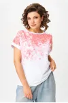 Блузка Rumoda 2258 бело-розовый