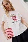 Майка Lokka 1666 белый/красный принт