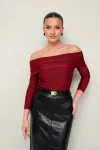 Блузка Pur Pur 11-340/1 Бордовый