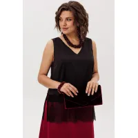 Блузка Anelli 1664 черный лед