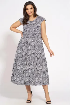 Платье Медея И К 2200 бело-синий
