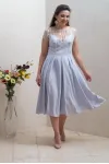 Платье Condra Deluxe 4297 Серый-молочный