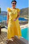 Платье Vittoria Queen 24563 желтый