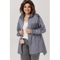 Блузка Anelli 1800 пепельный туман