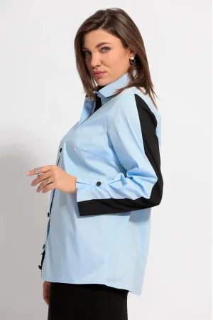 Блузка Begimoda 4056 голубой