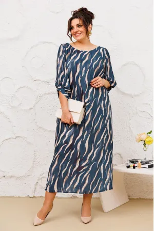 Платье Romanovich 1-2442 лазурно-серый