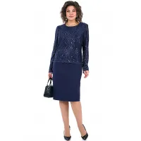 Платье Alani 2458 синий Платье Alani 2458 синий