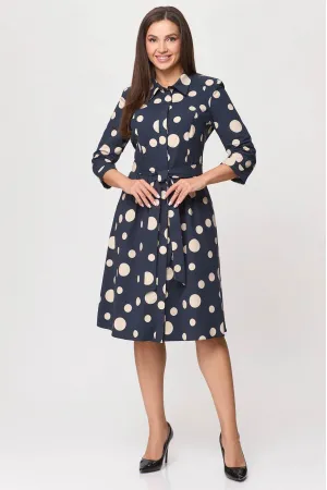 Платье Дали 5348А крупный горох