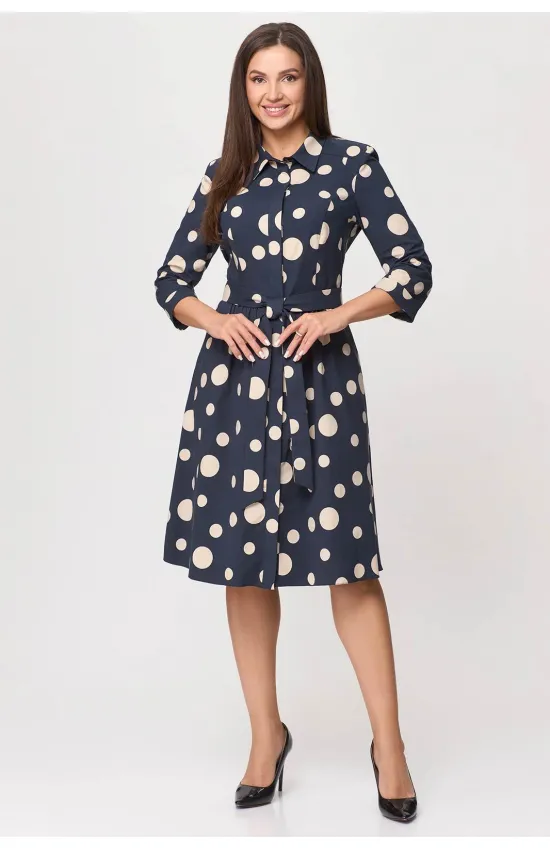Платье Дали 5348А крупный горох