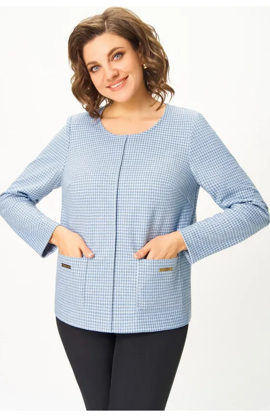 Блузка Дали 4440 голубая