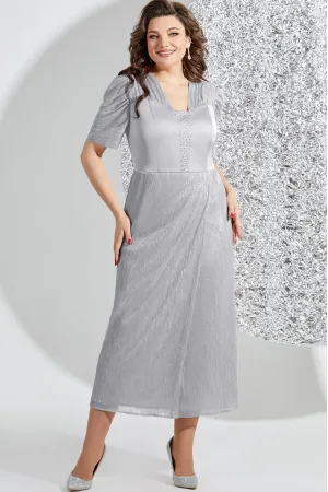 Платье Mira Fashion 5530-2 серебро
