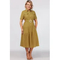 Платье Mira Fashion 5549-4 оливковый