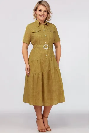 Платье Mira Fashion 5549-4 оливковый