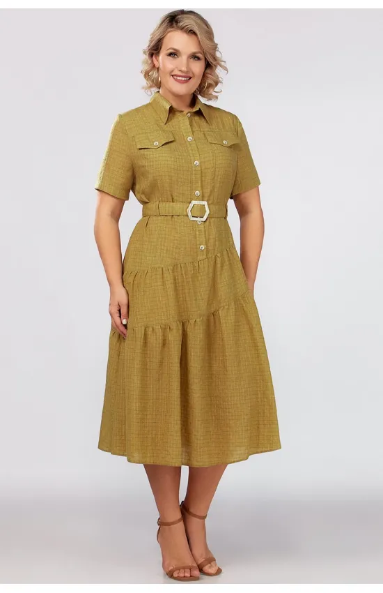Платье Mira Fashion 5549-4 оливковый