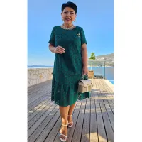 Платье Vittoria Queen 24463 темный изумруд