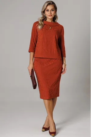 Платье Anastasia 1303 терракотовый