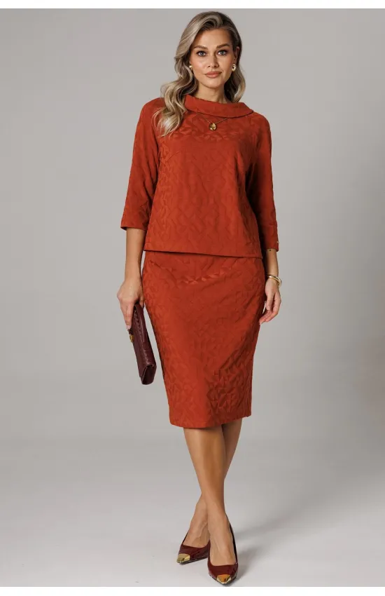 Платье Anastasia 1303 терракотовый
