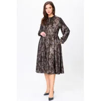 Платье Bazalini 4998 серый с коричневым Платье Bazalini 4998 серый с коричневым