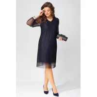 Платье Fita 1383 Вецена темно-синий
