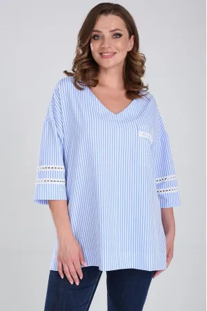 Блузка Modema 767-2 голубая полоска