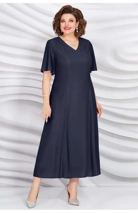 Платье Mira Fashion 5398-2 темно-синий