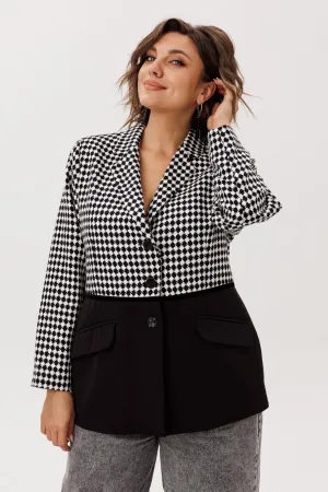 Пиджак Anelli 1756 ретро монохром