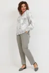 Блузка Begimoda 4142 круги на белом