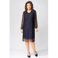 Платье Fita 1383 Вецена темно-синий