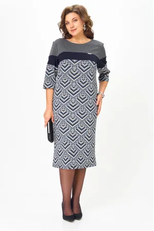 Платье Michel Chic 2188 серо-голубой