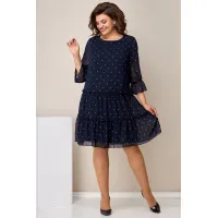 Платье Moda-Versal 2328 тёмно-синий new