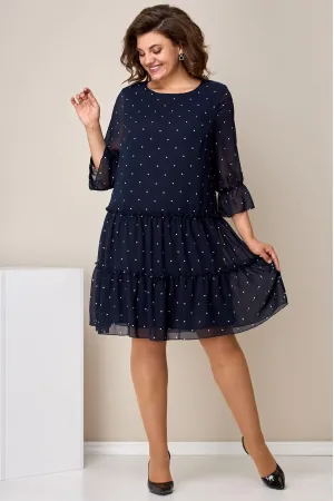 Платье Moda-Versal 2328 тёмно-синий new