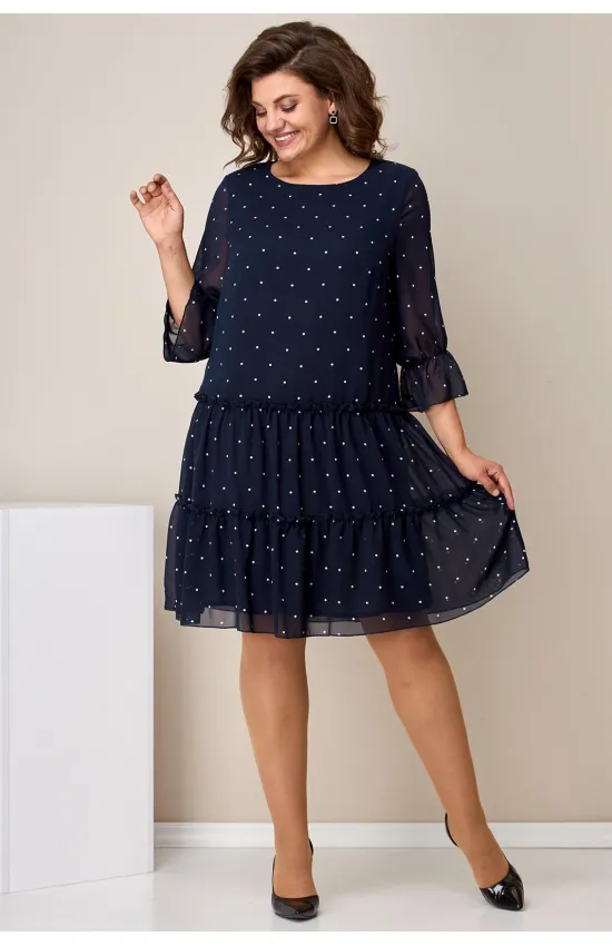 Платье Moda-Versal 2328 тёмно-синий new